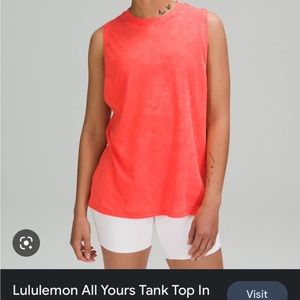 Lululemon All Yours Tank Top